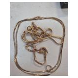 Scrap 14 Karat Gold Earrings and Necklaces, Total