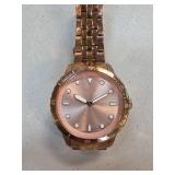 Rose Gold-Tone Fossil Watch