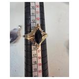 10k Gold Sapphire Ring Weighing 2.5g