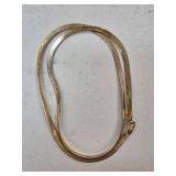 Gold-Toned Necklace Marked 925, Non-Sterling Silve