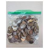 Bag of Assorted Mixed Coins from Various Countries