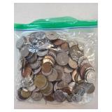 Bag of Mixed World Coins in Assorted Denominations