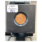 1945 Lincoln Wheat Penny in Choice Uncirculated Co