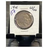 1916 U.S. Buffalo Nickel in Protective Holder