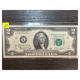 Series 1976 $2 Federal Reserve Note With Serial K0