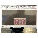 U.S. 3-Cent Washington Horizontal Coil Pair, Scott