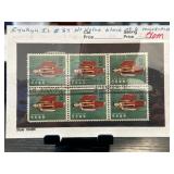 Ryukyu Islands #57 10 Dollar Value Block of 6 Stam