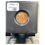 1945-S Lincoln Wheat Penny in Holder