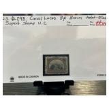 US Scott #298 Canal Locks 8c Brown Violet & Black
