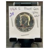 1968-S Proof Gem Kennedy Half Dollar