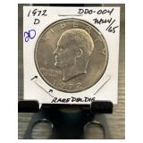 1972-D Eisenhower Dollar DDO-004 WDDO-004 MS64/65