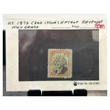 U.S. 1872 Third Issue Revenue Stamp, EF, High Grad
