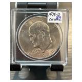 1978-D Eisenhower Dollar in Plastic Display Case