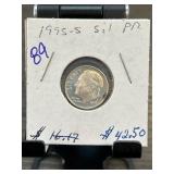 1955-S Silver Proof Roosevelt Dime in Cardboard Ho