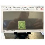 US #658 Franklin Green Kansas Overprinted Mint Sta