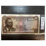 Kenya 5 Shillings Banknote, 1st July 1978, Series