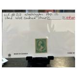 US #213 Washington Perf 12 Used Stamp