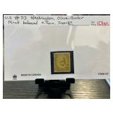 U.S. #713 Washington Olive-Bister Mint Balanced St