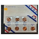 1982 Uncirculated Lincoln Cents Set with Varieties
