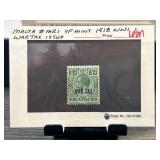 Malta #MR1 VF Mint 1918 WWI Wartax Issue Stamp