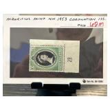 1953 Mauritius Mint Coronation Stamp, KM 1953, 10