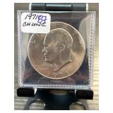 1971 Eisenhower Dollar Coin in Protective Case wit