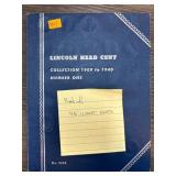 Partial Lincoln Head Cent Collection 1909 to 1940