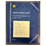 Lincoln Head Cent Collection Starting 1941 Complet