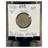 1930-S Buffalo Nickel in VF Condition