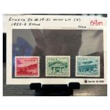 Ryukyu Islands Mint Lightly Hinged Stamps #19-21 (