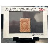 1862 U.S. 5 Cent Revenue Stamp in XF (Extra Fine)
