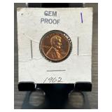 1962 Lincoln Memorial Cent GEM Proof in Holder