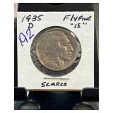 1935 D Buffalo Nickel in Fine Condition