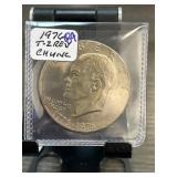 1976 Eisenhower Bicentennial Dollar Coin