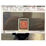 U.S. #454 2-Cent Washington Red Type II Stamp, Min