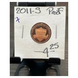 2011-S Lincoln Shield Cent Proof Coin