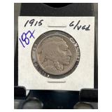 1915 Buffalo Nickel in 22 Holder