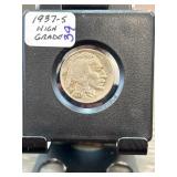 1937-S Buffalo Nickel in High Grade
