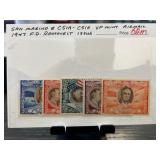 San Marino 1947 F.D. Roosevelt Airmail Stamp Set C