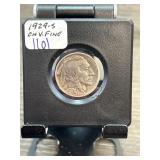 1929-S Buffalo Nickel in Choice Very Fine (Ch. V.F