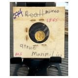 1865 Mexico Gold Replica Token