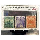 El Salvador 1898 Mint 0.6gm Stamp Set (3) " Colu