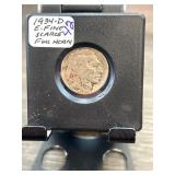 1934-D Buffalo Nickel in Extra Fine Condition with