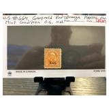 US #664 Garfield Red-Orange Kansas Overprint Six-C