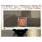 US #453 Type I Washington Carmine Rose Stamp, Mint