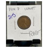 1914-D Lincoln Wheat Cent in Flip Holder