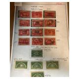 United States Parcel Post Stamps Collection Sheet