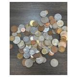 World Coins in Assorted Denominations and Material