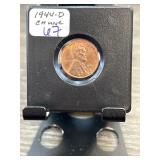 1944-D Lincoln Wheat Penny Graded MS67