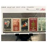 Saar Mint NH 1955-1956 Commemorative Stamp Set